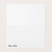 アラスカ空白のの折り畳みノートカード (内部フラット)