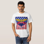 アラスカ米国国旗 Tシャツ (正面フル)
