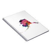 アラスカ絞り染めプリント ノートブック (右側)