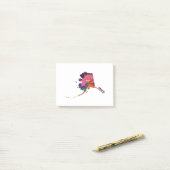 アラスカ絞り染めプリント ポストイット (デスク上)