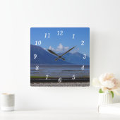 アラスカ美しいウォールクロック スクエア壁時計 (ホーム)