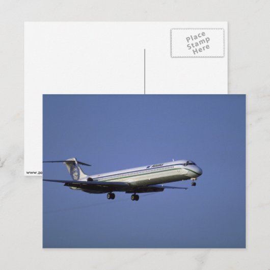 アラスカ航空MD-80 ポストカード (正面/裏面)