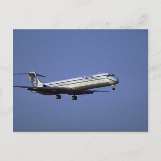 アラスカ航空MD-80 ポストカード (正面)