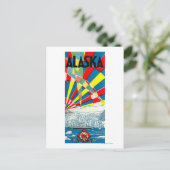 アラスカ航路のポスター ポストカード (スタンド正面)