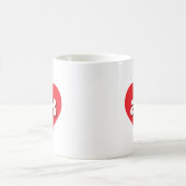 アラスカ赤いハート – 私はak愛 コーヒーマグカップ (中央)