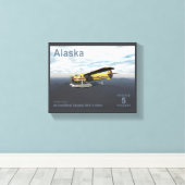 アラスカ送料 – de Havilland DH3-C Otter キャンバスプリント (インサイチュ (ウッドフロア))