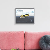 アラスカ送料 – de Havilland DH3-C Otter キャンバスプリント (インサイチュ (リビング))