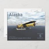 アラスカ送料 – de Havilland DH3-C Otter ポストカード (正面/裏面)