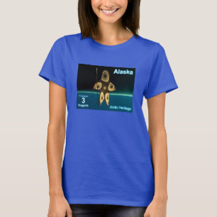 アラスカ郵便料金 – フラクタルイヌイットハンター Tシャツ