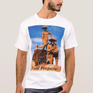 アラスカ金ゴールドプロスペクターフォトプリントT型 Tシャツ