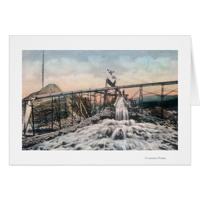 アラスカ金ゴールド鉱山運転水門 (正面横)