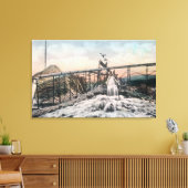 アラスカ金ゴールド鉱山運転水門 キャンバスプリント (インサイチュ (リビング))