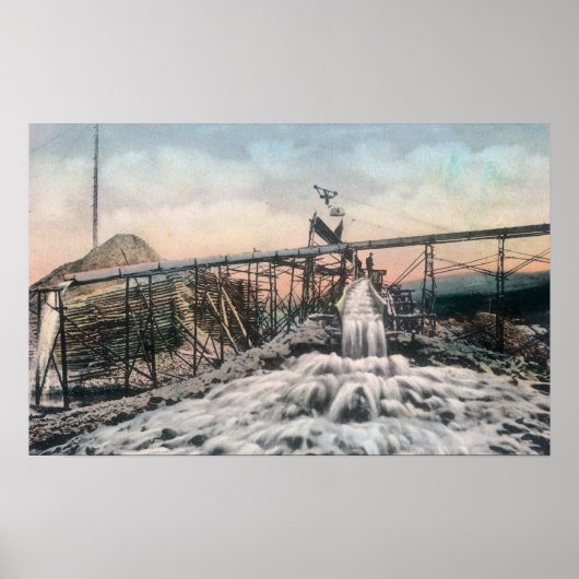 アラスカ金ゴールド鉱山運転水門 ポスター (正面)