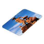 アラスカ金ゴールド鉱山鉱山労働者金ゴールドラッシュフォト設計 マグネット (左側)