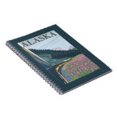 アラスカ鉄道と消防ヴィンテージ旅行 ノートブック (右側)