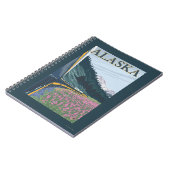 アラスカ鉄道と消防ヴィンテージ旅行 ノートブック (左側)