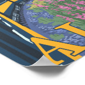 アラスカ鉄道のシーン – アラスカ,ウィットティエ ポスター (角)