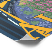 アラスカ鉄道シーン – アラスカ，ポーテージ ポスター (角)