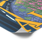 アラスカ鉄道シーン – カレー，アラスカ ポスター (角)