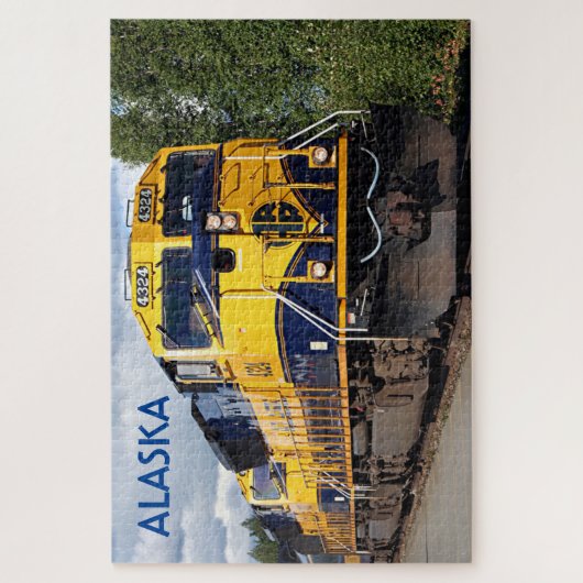 アラスカ鉄道機関機関車 ジグソーパズル (縦)