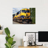 アラスカ鉄道機関車 ポスター (ホームオフィス)