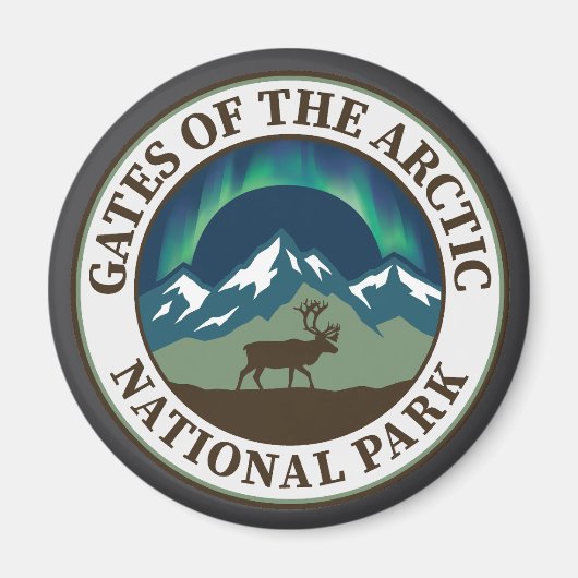 アラスカ門国立公園 マグネット (正面)