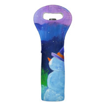 アラスカ雪だるまワインバッグ