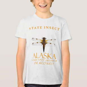 アラスカ領土昆虫四スポットスキマー トライブレンドTシャツ