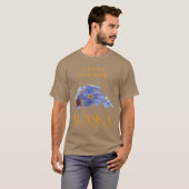 アラスカ領土花青ForgetMeNot Wildflowe Tシャツ (正面フル)