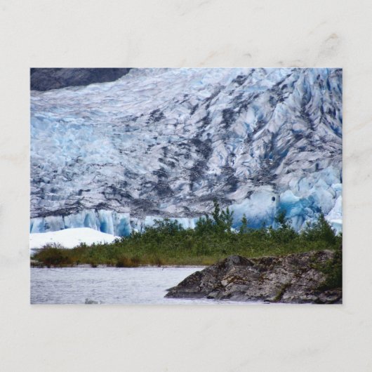 アラスカ風光明媚な氷河の写真はがき ポストカード (正面)