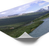 アラスカ風光明媚(氷河あり) ポスター (角)