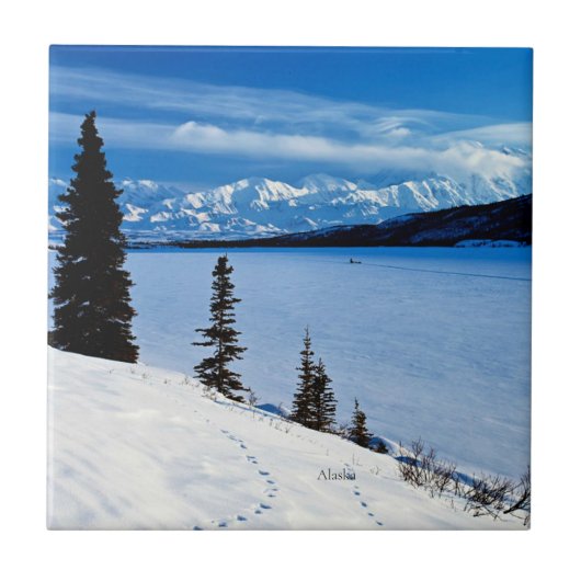 アラスカ風景 タイル (正面)