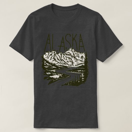 アラスカ風景Tシャツ1 Tシャツ (デザイン正面)