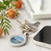 アラスカ食べ物を与え氷河水域 キーホルダー (側面)