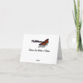 アラスカ食べ物を与え氷河水域 サンキューカード (裏面)