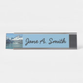 アラスカ食べ物を与え氷河水域 デスクネームプレート (正面)