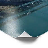 アラスカ食べ物を与え氷河水域 フォトプリント (角)