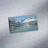 アラスカ食べ物を与え氷河水域 マグネット名刺 (インサイチュ)