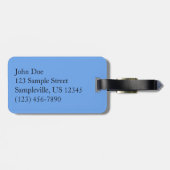 アラスカ食べ物を与え氷河水域 ラゲッジタグ (裏面横)