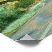 アラスカ高速道路伐採トラック輸送アートポスター ポスター (角)