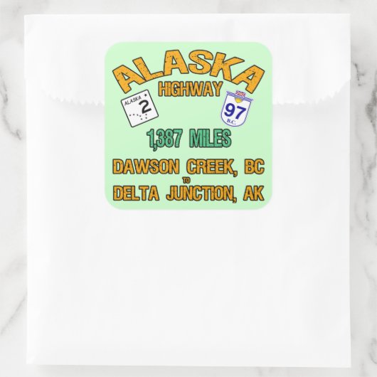 アラスカ高速道路 スクエアシール (バッグ)