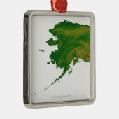 アラスカ2の地図 メタルオーナメント (右)
