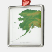 アラスカ2の地図 メタルオーナメント (左)