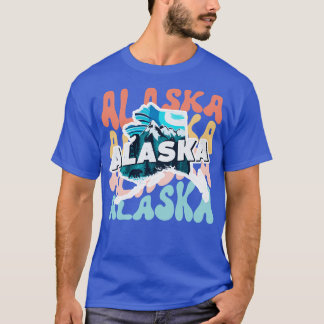 アラスカ50レトロヴィンテージ州Tシャツ Tシャツ