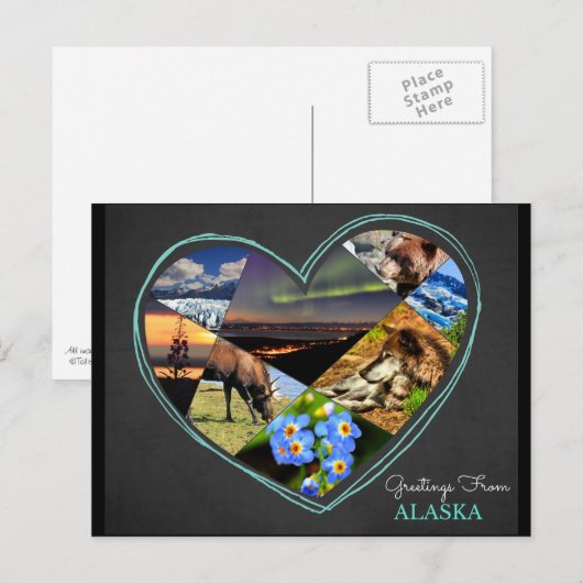 アラスカ♥はがき ポストカード (正面/裏面)