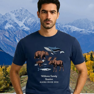 アラスカ・アドベンチャーの家族クルーズ旅行 Tシャツ