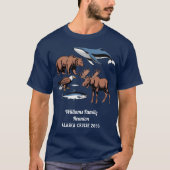 アラスカ・アドベンチャーの家族クルーズ旅行 Tシャツ (正面)
