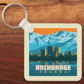 アラスカ，アンカレッジ キーホルダー (正面)