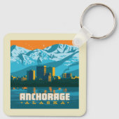 アラスカ，アンカレッジ キーホルダー (裏面)