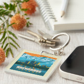 アラスカ，アンカレッジ キーホルダー (正面右)